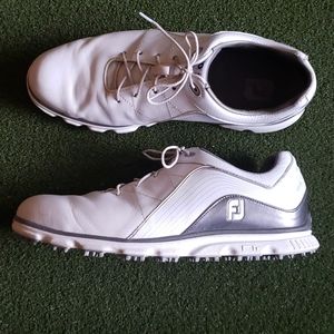 FootJoy Pro/SL Spikeless Golf Shoes White/Silver